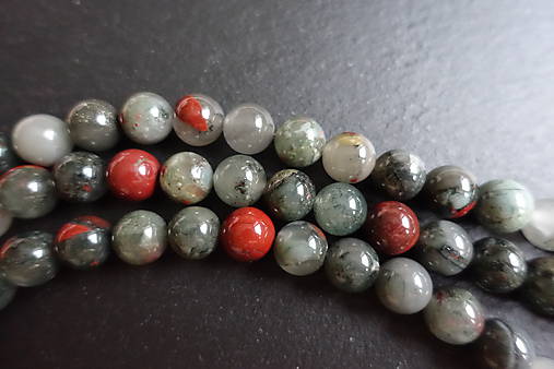 Minerály - Krveľ / Heliotrop 10mm - 6235506_