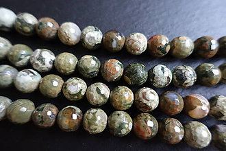 Minerály - Jaspis oceánsky fazetovaný 10mm - 6235620_