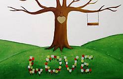Obrazy - Wedding tree V - svadobný strom s tulipánmi - 6246801_