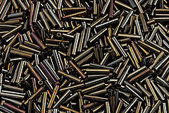 Korálky - Toho Bugle TB-03-83 - Metallic Iris Brown #3(9mm), bal.10g - 6259340_