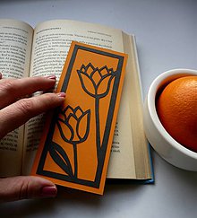 Papiernictvo - Pomarančové tulipány... - 6260812_