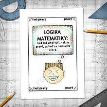 Papiernictvo - Logika matematiky - vtipné linajkové podložky do zošita (12) - 6265868_