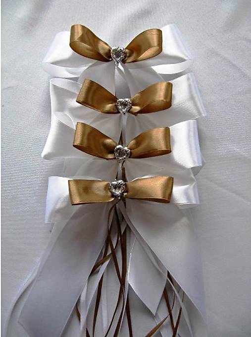 Dekorácie - mašle na auto hnedé - 6269971_