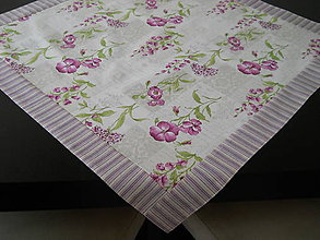 Úžitkový textil - Obrus - Fialové kvety - 6272003_