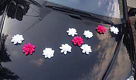 Dekorácie - kvety na svadobné auto - 6274090_
