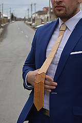 Pánske doplnky - Drevená kravata   Drewomil - 6276807_