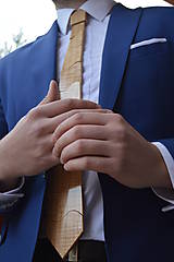 Pánske doplnky - Drevená kravata   Drewomil - 6276843_