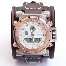 Náramky - Infantry hnedé kožené hodinky - 6280654_