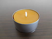 Sviečky - Čajová sviečka - včelí vosk - 6284496_