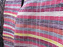 Úžitkový textil - KOBEREC tkaný červeno-bordový 70x250cm - 6290390_