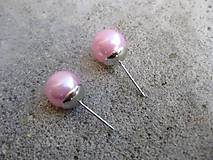 Perly - napichovačky 10mm (svetlo ružové)