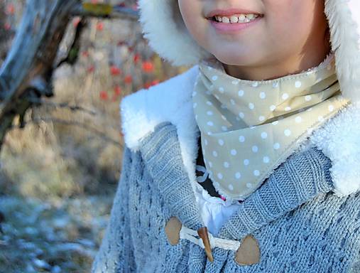 Detský textil - Nákrčník, šatka, podbradník... - 6299469_