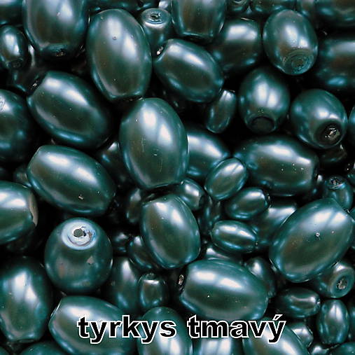 Vosk.perly-ovál-MIX-50g (tyrkys tmavý)