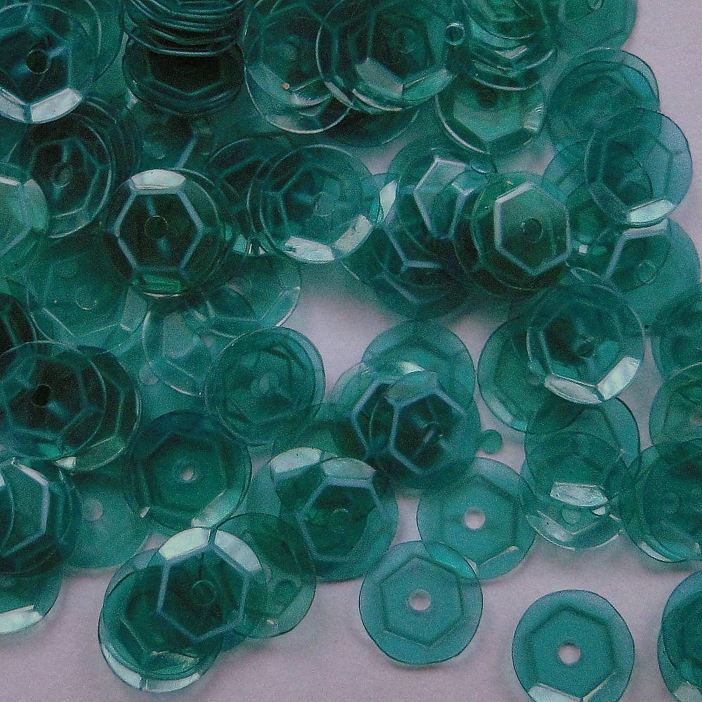 Flitre lomené  (6mm-transp.zel.tyrkys-10g)