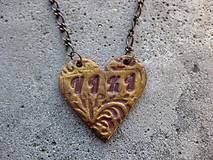 Náhrdelníky - Meno v srdci - náhrdelník (Viki č.1488 -AKCIA) - 6304484_