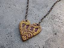 Náhrdelníky - Meno v srdci - náhrdelník (Viki č.1488 -AKCIA) - 6304490_