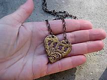 Náhrdelníky - Meno v srdci - náhrdelník (Viki č.1488 -AKCIA) - 6304494_