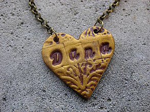 Náhrdelníky - Meno v srdci - náhrdelník (Dana č.1489 - AKCIA) - 6304371_