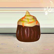 Hračky - Muffin/cupcake hračka (pomarančový) - 6318920_