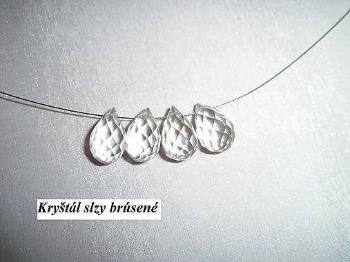 Minerály - kryštál slza brúsená - 6325282_