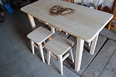 Nábytok - Drevený stôl - 6332132_