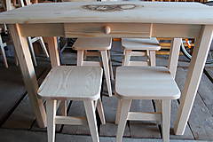 Nábytok - Drevený stôl - 6332136_