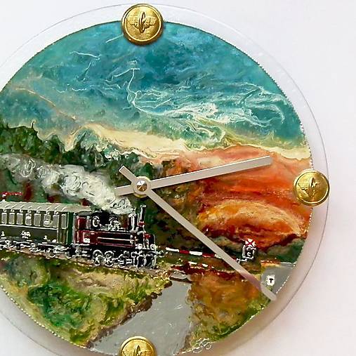 Ručne maľované hodiny "Cesta za Snom