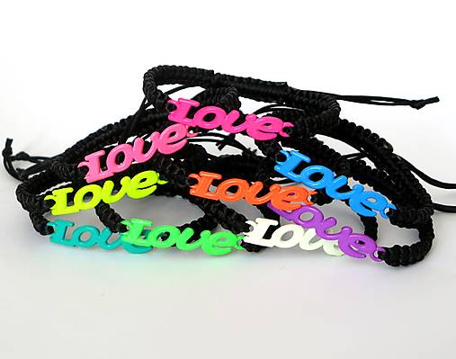 Náramky - Náramok "love" - 6334679_