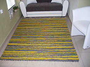 Úžitkový textil - Farebný koberec z ovčej vlny - 6336321_