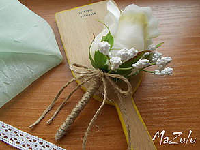 Svadobné pierka - pre ženícha v štýle vintage - 6339831_