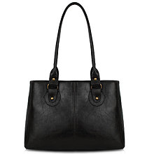 Kabelky - Kožená kabelka Veronika "Čierna" - 6341162_