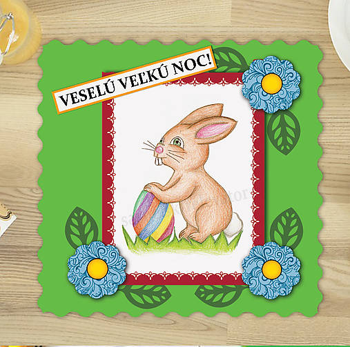 VeÄ¾konocne PohÄ¾adnice Zelene Relevator Sashe Sk Handmade Papiernictvo