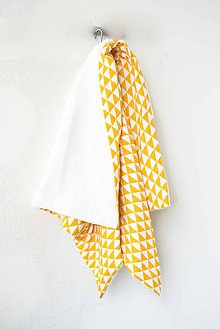 Detský textil - _BUVI... žltá & biela... deka pre najmenších ♥ - 6345650_