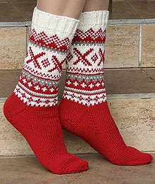 Ponožky, pančuchy, obuv - Nórske merino X ponožky - 6344671_