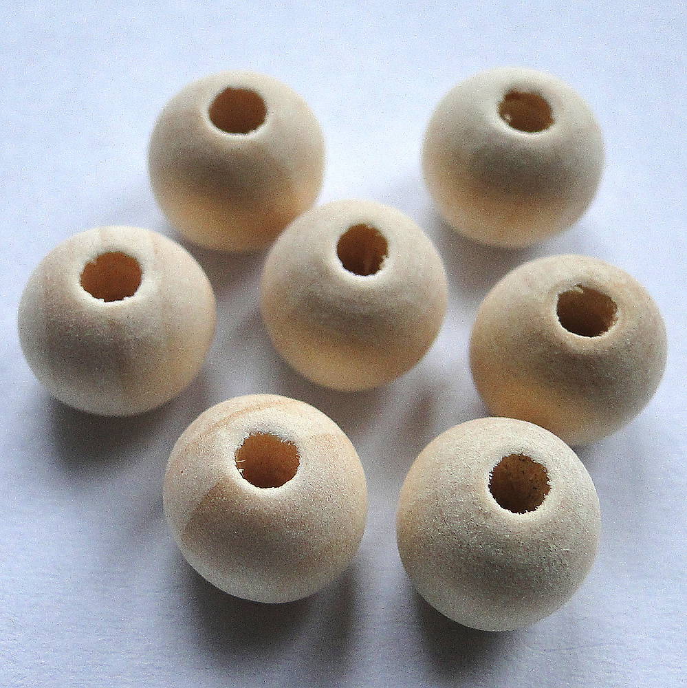 Drevené korálky nelakované (10x9mm-1ks)