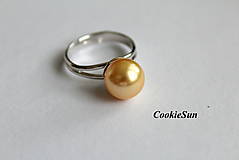Prstene - Perlová Klasika... Prsteň Gold Rh - 6355925_