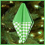 Dekorácie - Vianočný špic simple (šachovnica) - 6354720_