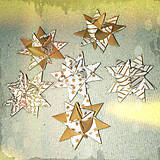 Dekorácie - (takmer) Vintage 3D hviezda z papiera - 6355438_