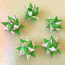 Dekorácie - Vianočná 3D hviezda z papiera geometrická - 6355135_