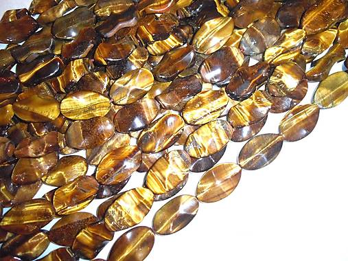 Minerály - tigrie oko veľký ovál - 6358220_