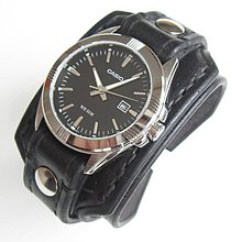 Náramky - Kožený remienok s hodinkami casio - 6361011_