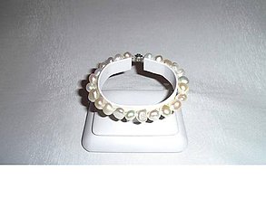 Náramky - prírodné riečne perly náramok - 6369595_