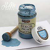 Farby-laky - Dekor Paint Soft 100ml- ľanová modrá - 6368340_