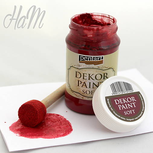 Dekor Paint Soft 100ml - burgundská červená