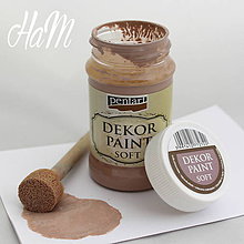 Farby-laky - Dekor Paint Soft 100ml - mliečna čokoláda - 6368195_