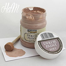 Farby-laky - Dekor Paint Soft 230ml - mliečna čokoláda - 6368276_