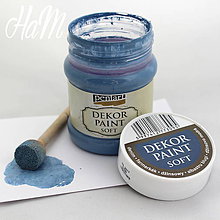 Farby-laky - Dekor Paint Soft 230 - džínsová modrá - 6368281_