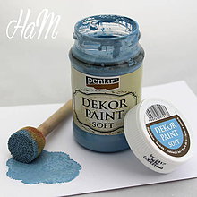 Farby-laky - Dekor Paint Soft 100ml- ľanová modrá - 6368340_