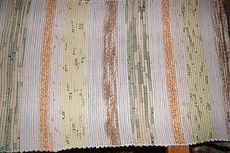 Úžitkový textil - Tkaný svetlý koberec - 6365586_