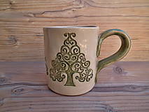Nádoby - Hrnček Ornament strom 300 ml - 6377999_